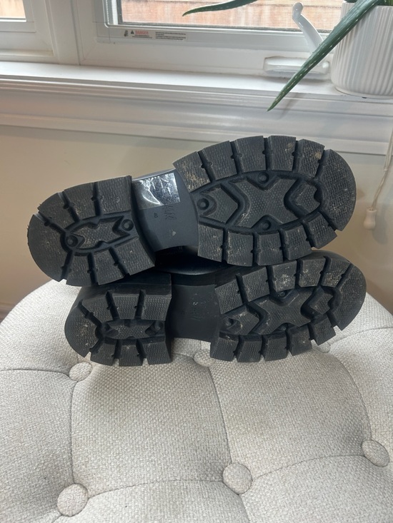 H&M Black Chunky Chelsea Lug Sole Boots EU Size 40 - Picture 12 of 15